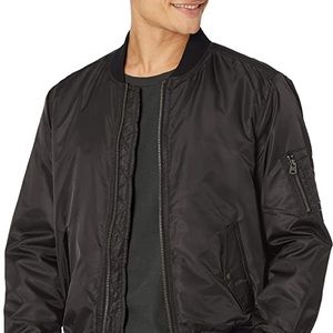 Levi’s Mens Black Nylon Bomber Jacket